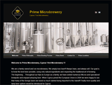 Tablet Screenshot of primemicrobrewery.com